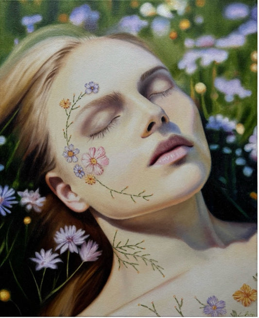 ”Resting” - Oil painting