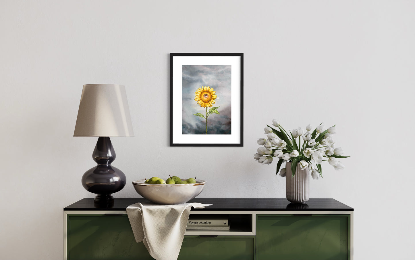 "Sunflower", Watercolour (print)